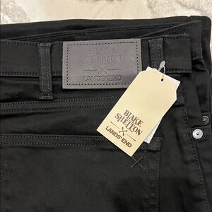 Blake Shelton Lands' End Slim Black Jeans 37x35 NWT